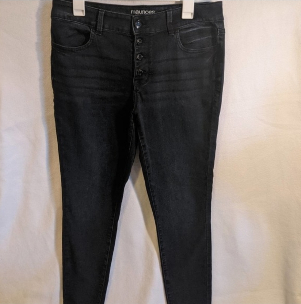 Maurices Dark Blue High Rise Jeggings
